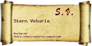 Stern Veturia névjegykártya